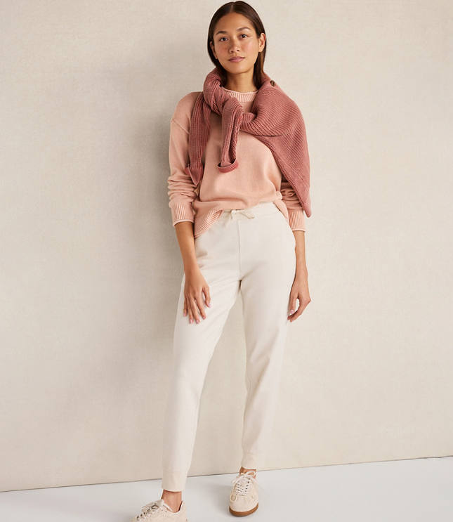 Haven Well Within Organic Cotton Stripe Roll Neck Sweater