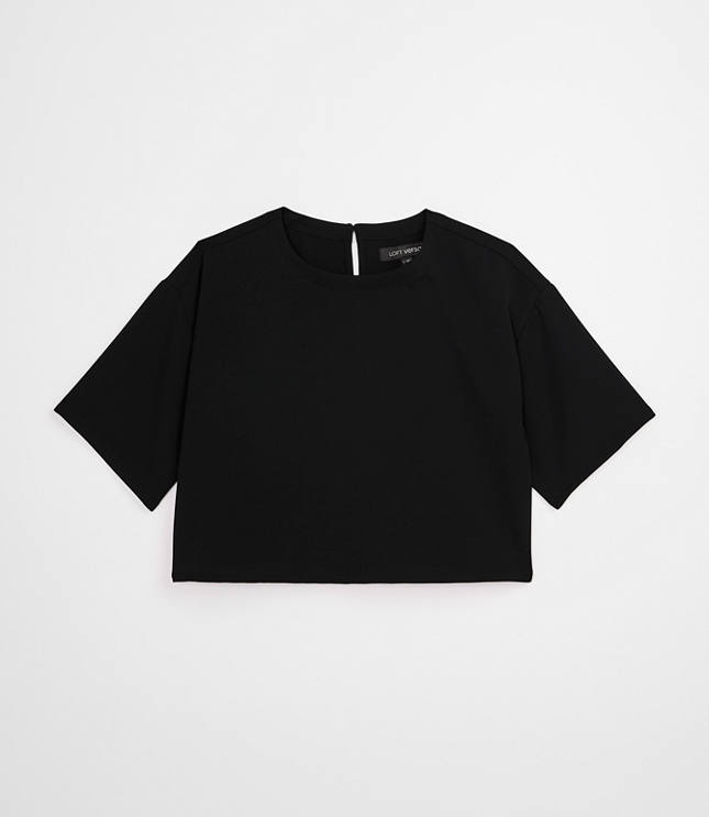 LOFT Versa Crepe Drape Relaxed Tee