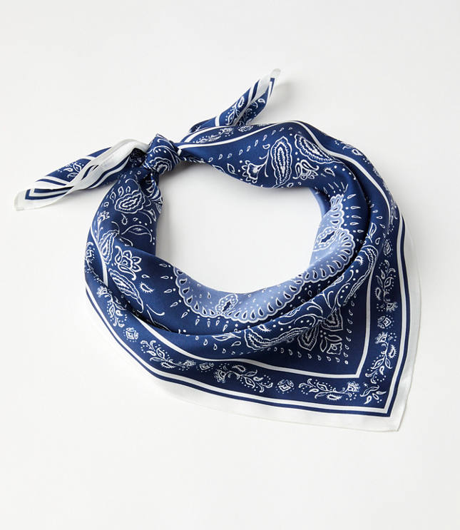 Bandana Silk Square Scarf