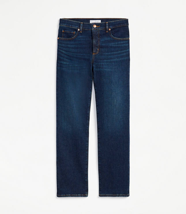 Mid Rise Slim Jeans in Rich Dark Indigo Wash