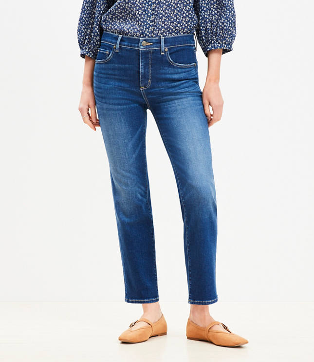 Mid Rise Slim Jeans in Original Medium Stone Wash