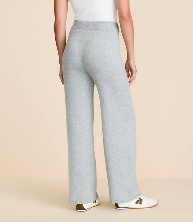 Lou & Grey Heathered Wide Leg Sweater Pants