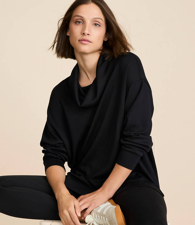 Lou & Grey Scubasoft Cowl Neck Tunic Top