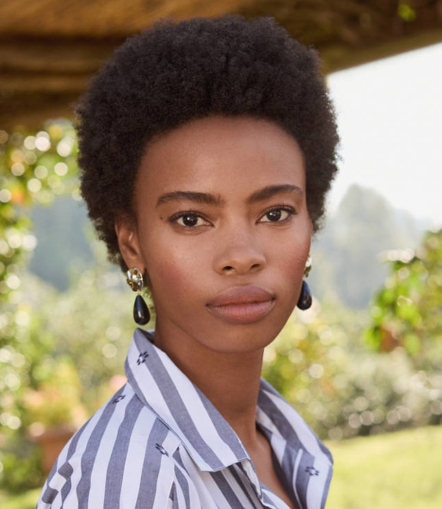 Resin Coin Drop Earrings