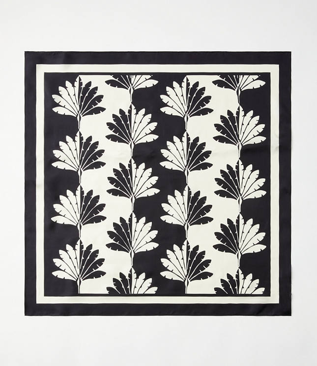Palm Silk Square Scarf