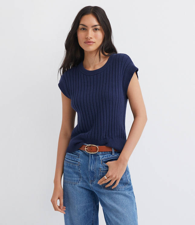 Ribbed Wedge Sweater
