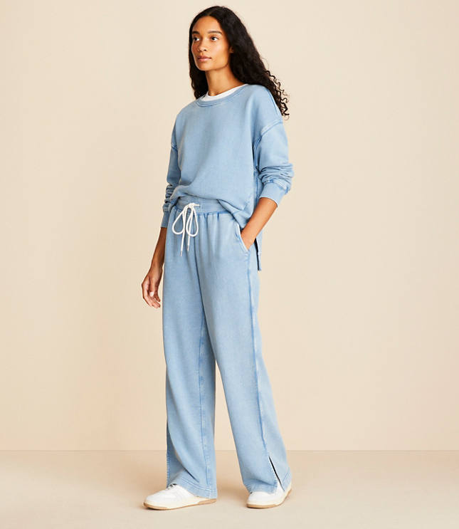 Lou & Grey Denim Washed Sweatpants