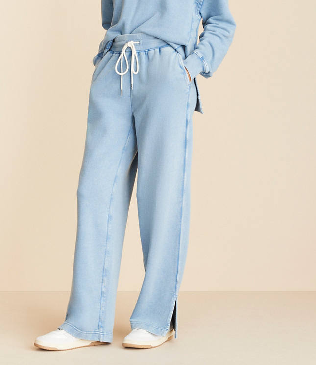Lou & Grey Denim Washed Sweatpants