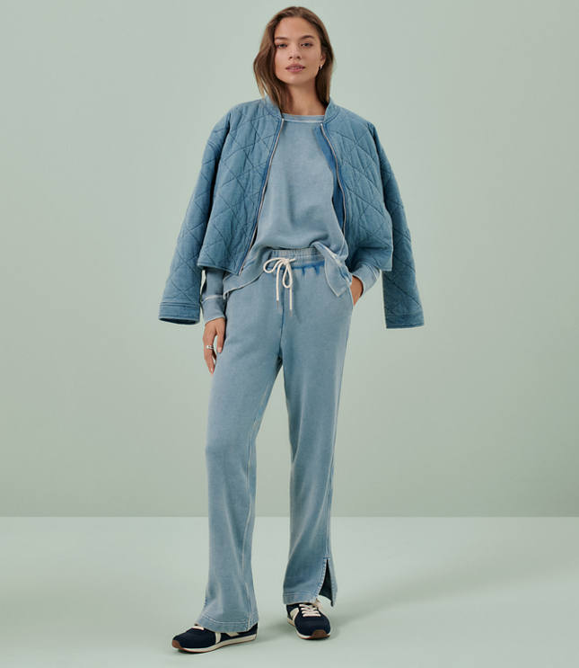Lou & Grey Denim Washed Sweatpants