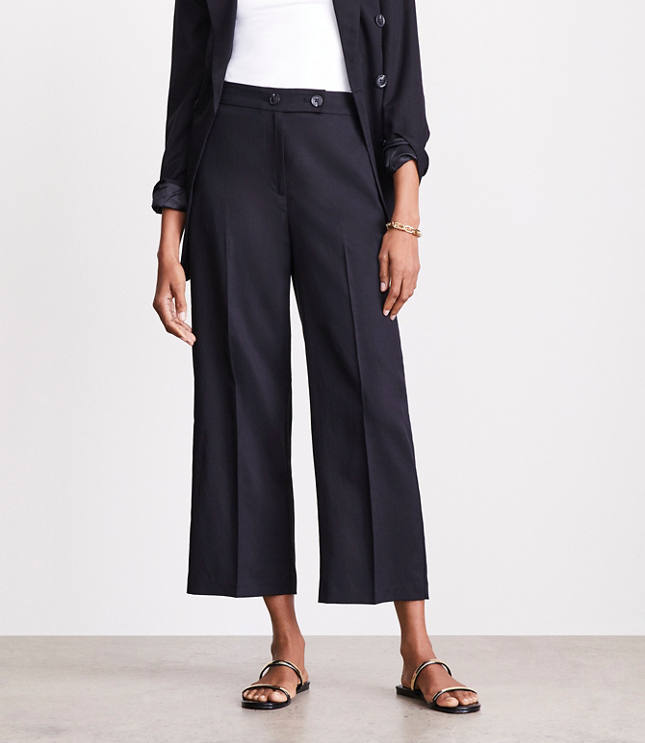 Petite LOFT Versa Pure Spun Cropped Stovepipe Pants