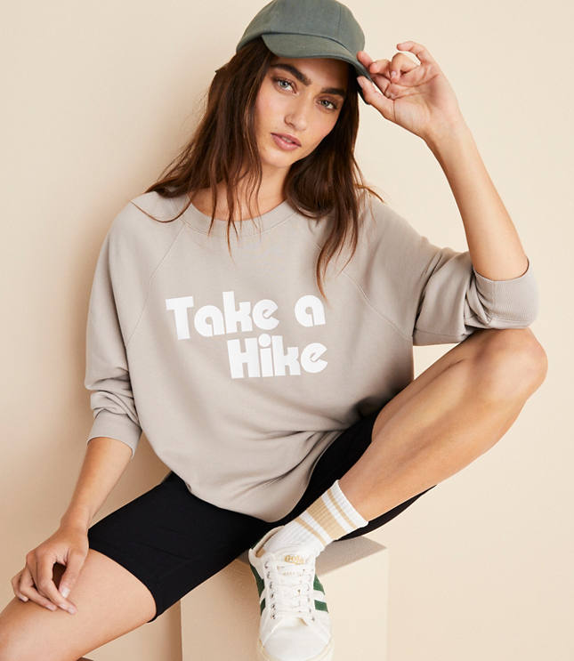 Lou & Grey Take A Hike Cozy Cotton Sweatshirt