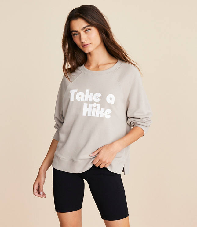 Lou & Grey Take A Hike Cozy Cotton Sweatshirt