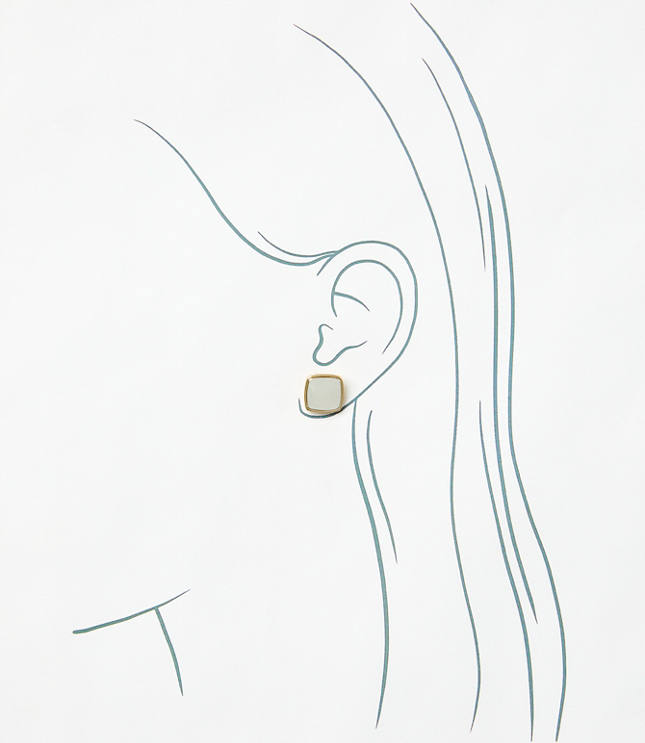 Mixed Metal Stud Earrings