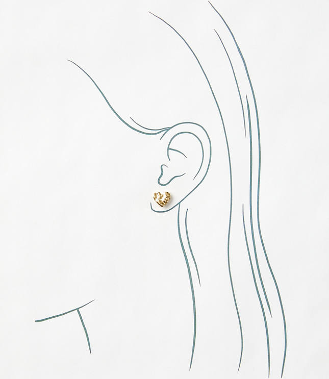 Heart Stud Earring Set