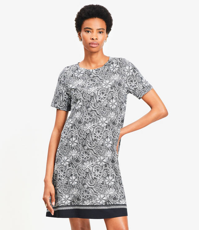 Petite Deco Mini Swing Dress