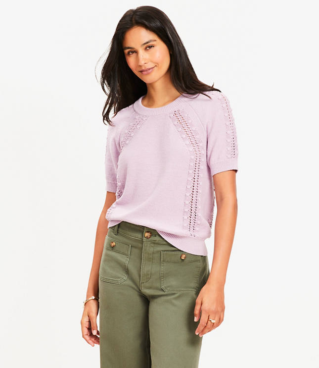 Petite Bobble Sweater Tee