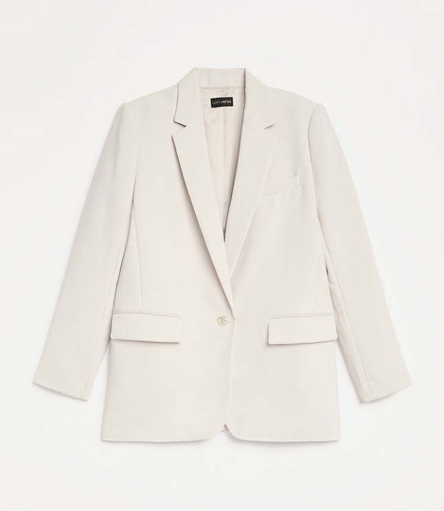 LOFT Versa Crepe Drape Relaxed Blazer
