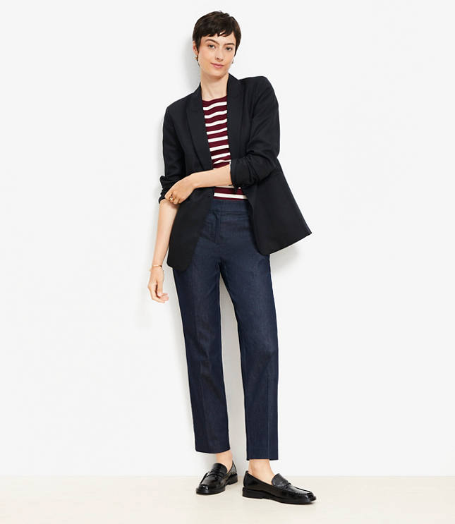Petite Riviera Slim Pants in Refined Denim