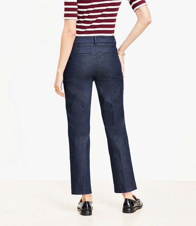 Petite Riviera Slim Pants in Refined Denim carousel Product Image 3
