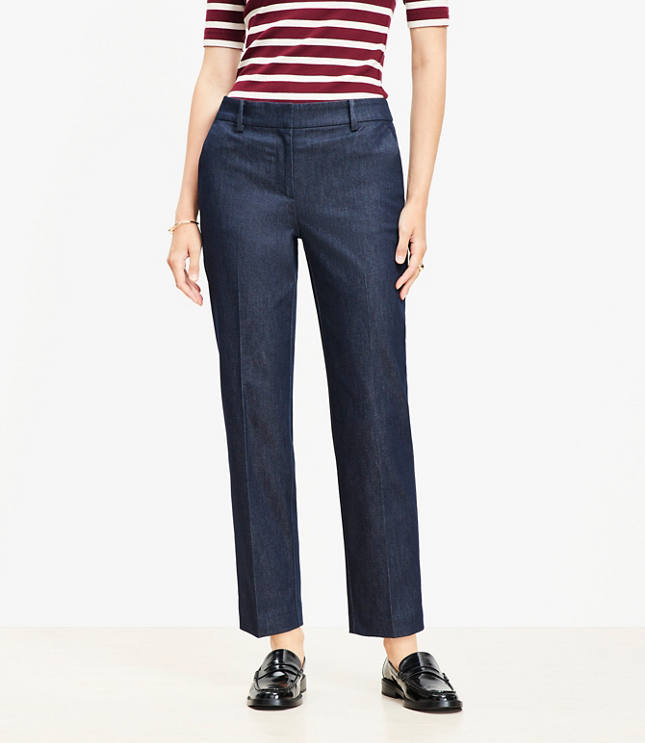 Petite Curvy Riviera Slim Pants in Refined Denim