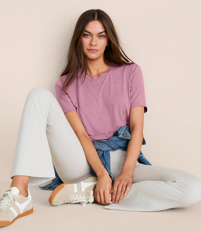 Lou & Grey Heathered Essential Modal Tee