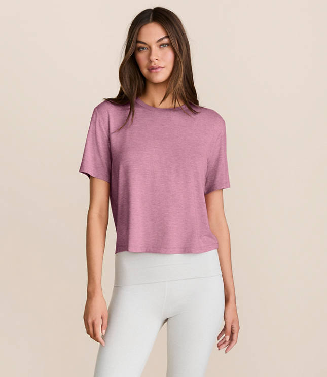 Lou & Grey Heathered Essential Modal Tee