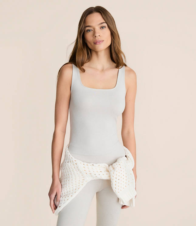 Lou & Grey Heathered Brushedsoft Tank Top