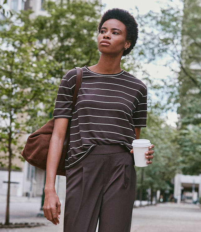 Lou & Grey Striped Essential Modal Tee