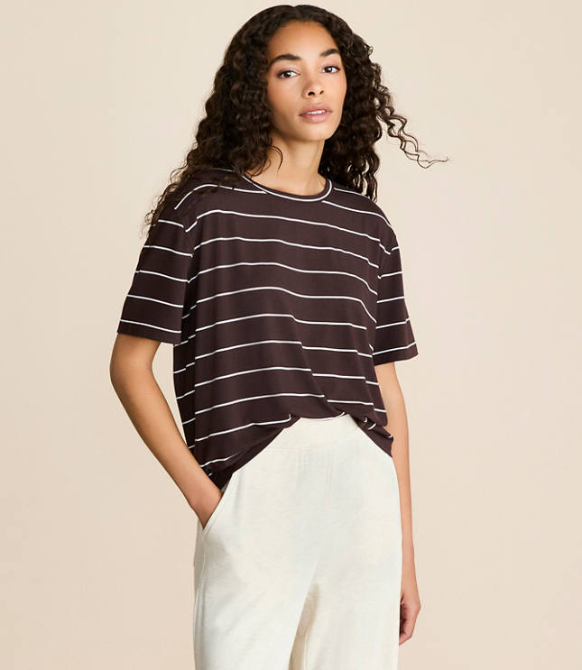 Lou & Grey Striped Essential Modal Tee