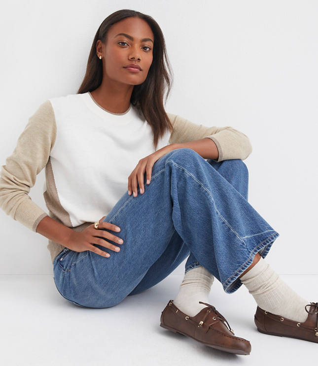 Colorblock Luxe Knit Sweater