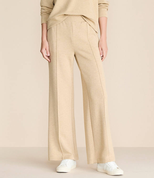 Lou & Grey Scubasoft Pintucked Wide Leg Pants