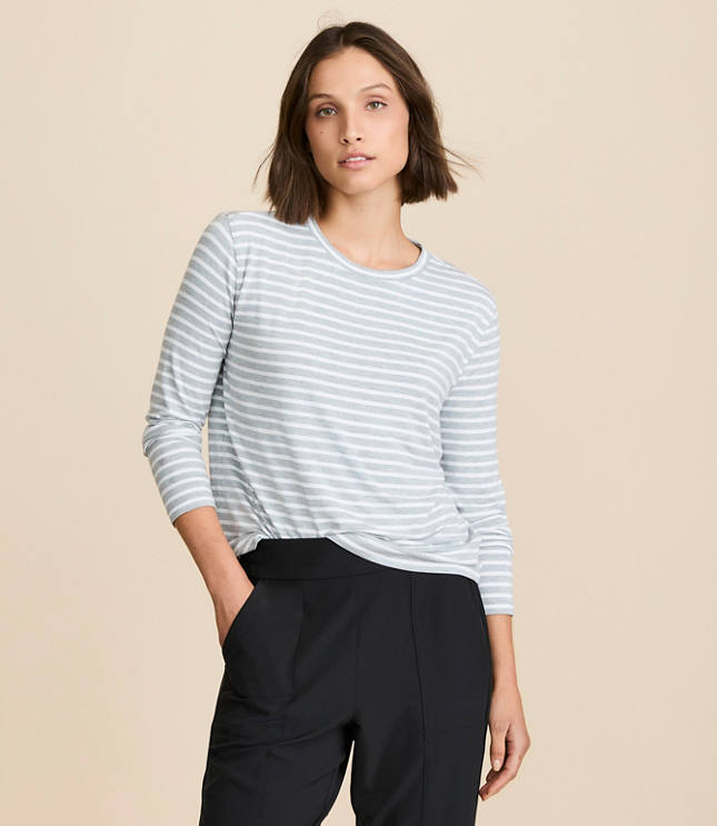 Lou & Grey Striped Essential Modal Tee