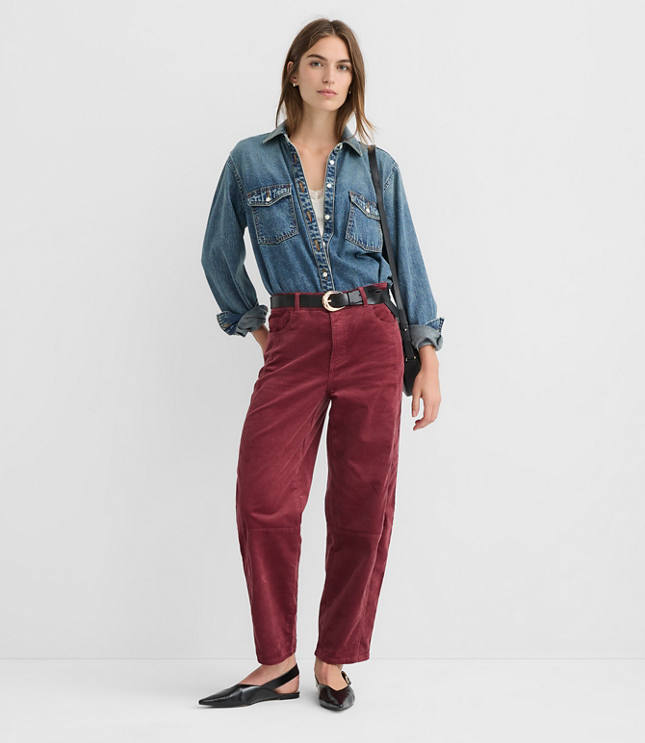 Barrel Corduroy Pants