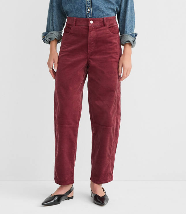 Barrel Corduroy Pants