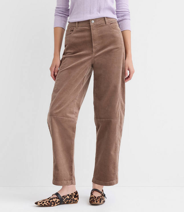 Barrel Corduroy Pants