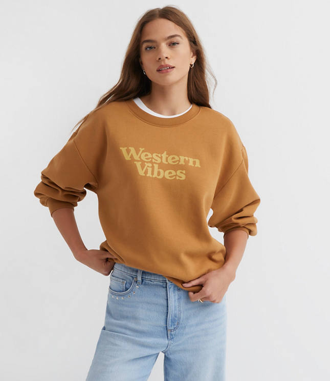 Petite Western Vibes Sweatshirt
