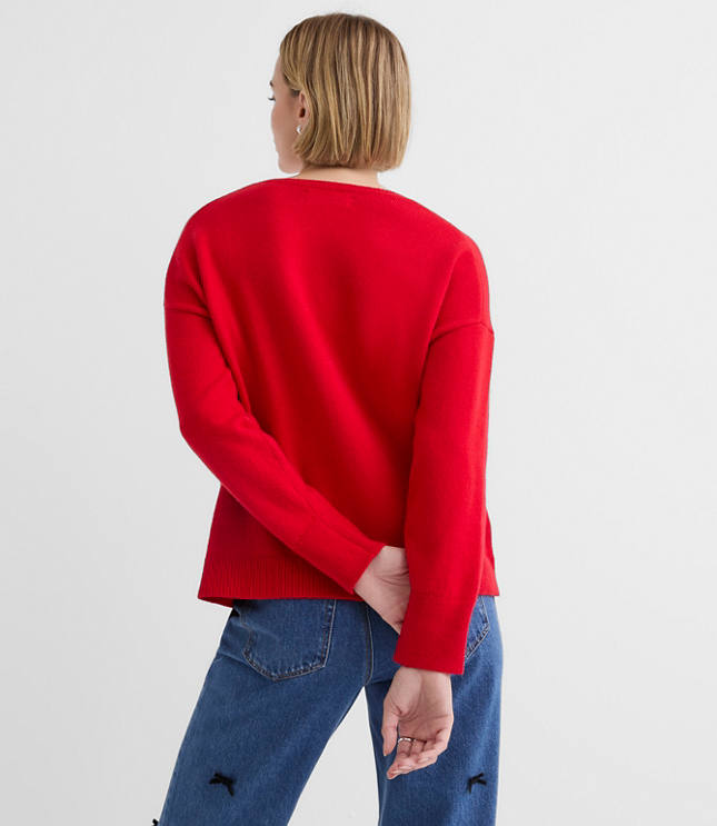 V-Neck Relaxed Everyday Sweater
