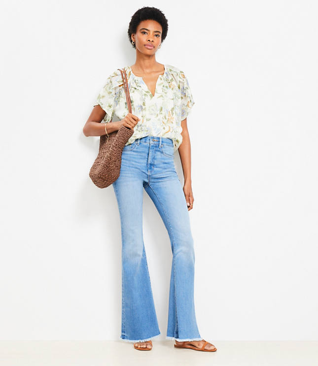 【PORTERNA】Late washing flare jeans Let Them Know Stretch Flare Jean - Light Wash | Fashion Nova