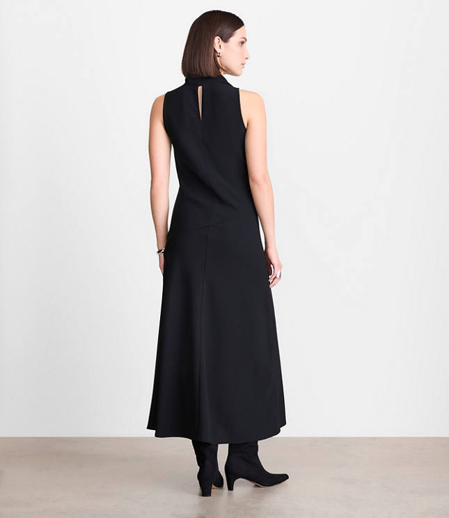 LOFT Versa Crepe Drape Bias Maxi Dress