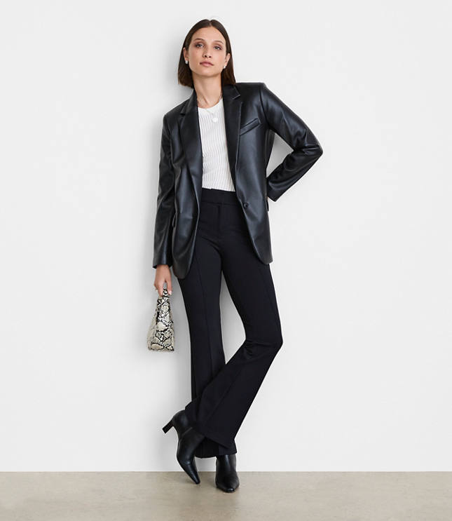 LOFT Versa Faux Leather Relaxed Blazer