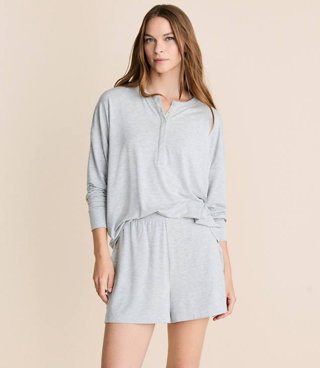 Lou & Grey Heathered Softened Modal Pajama Set