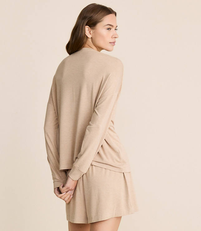 Lou & Grey Heathered Softened Modal Pajama Set