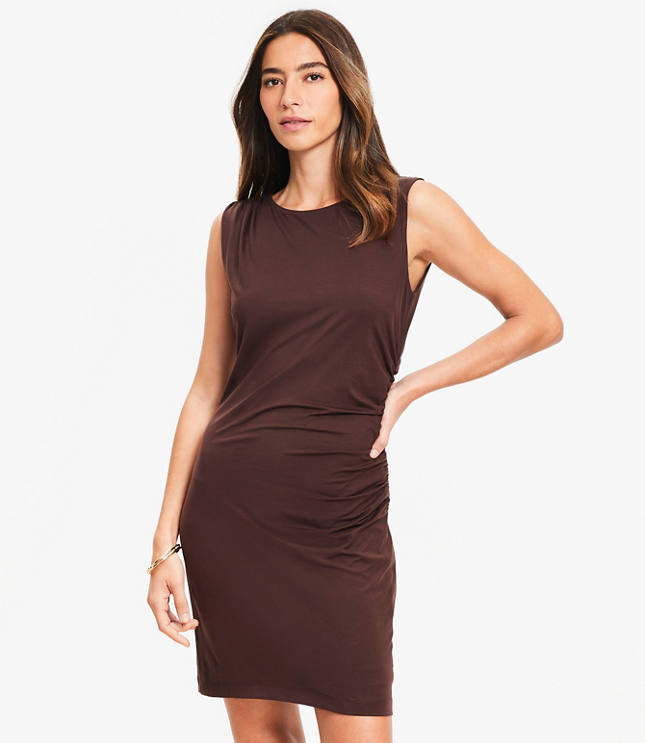 Tall Side Shirred Mini Dress