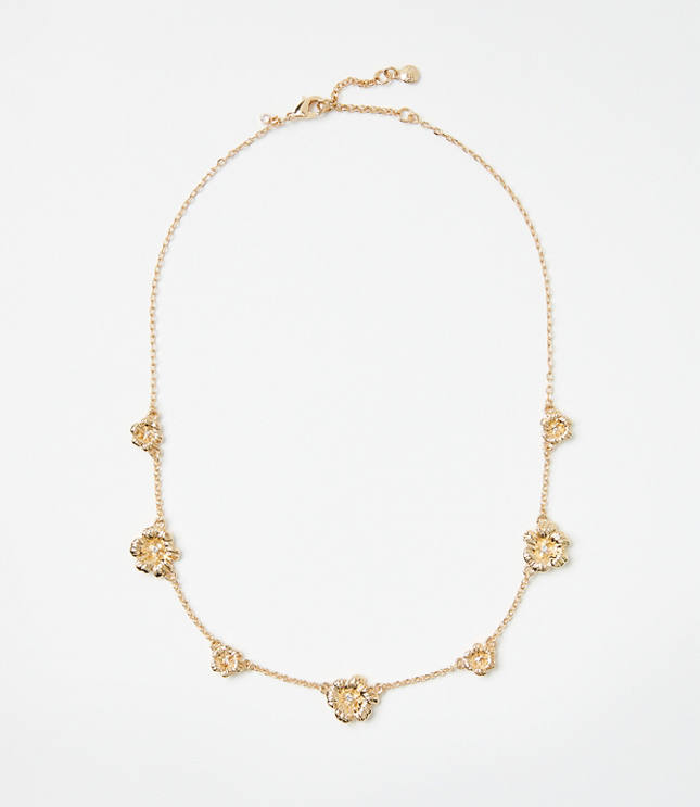 Metal Flower Necklace