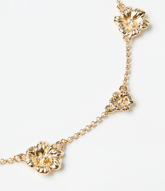 Metal Flower Necklace