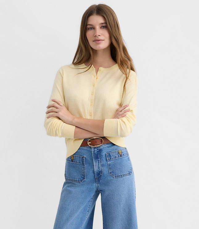 Modern Crew Neck Cardigan