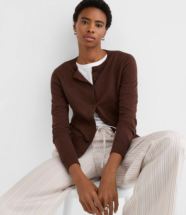 Modern Crew Neck Cardigan