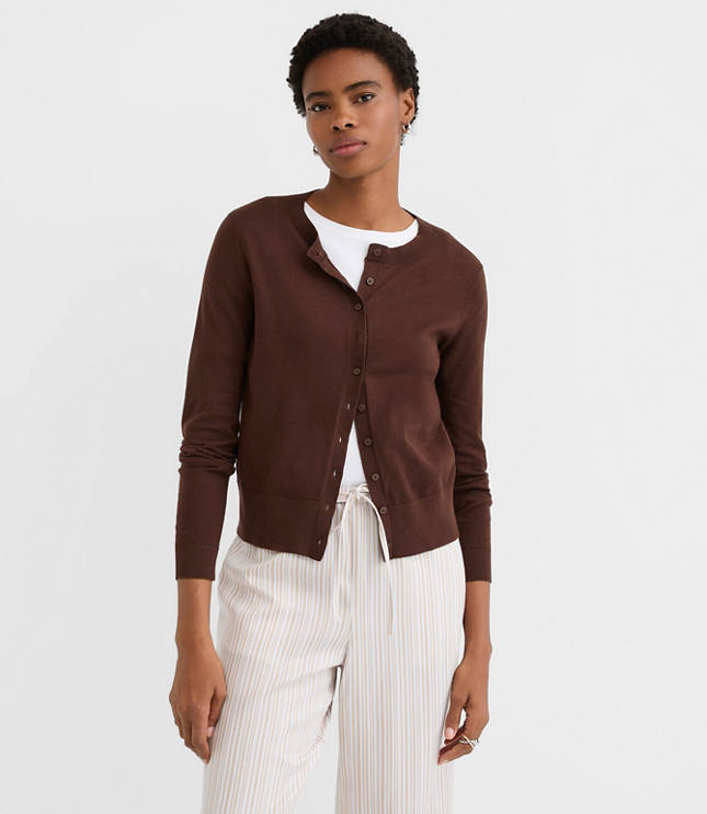 Modern Crew Neck Cardigan