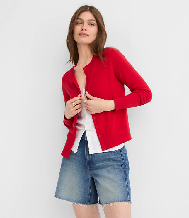 Modern Crew Neck Cardigan