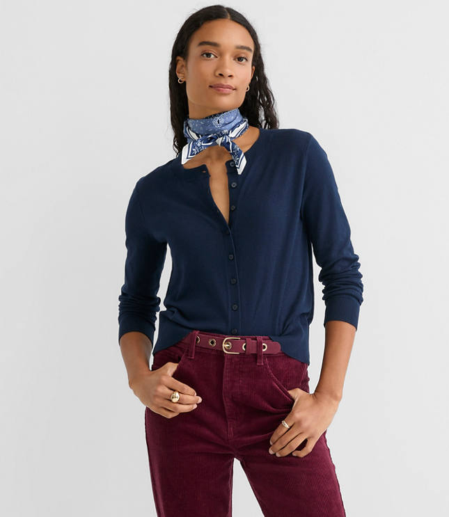 Modern Crew Neck Cardigan